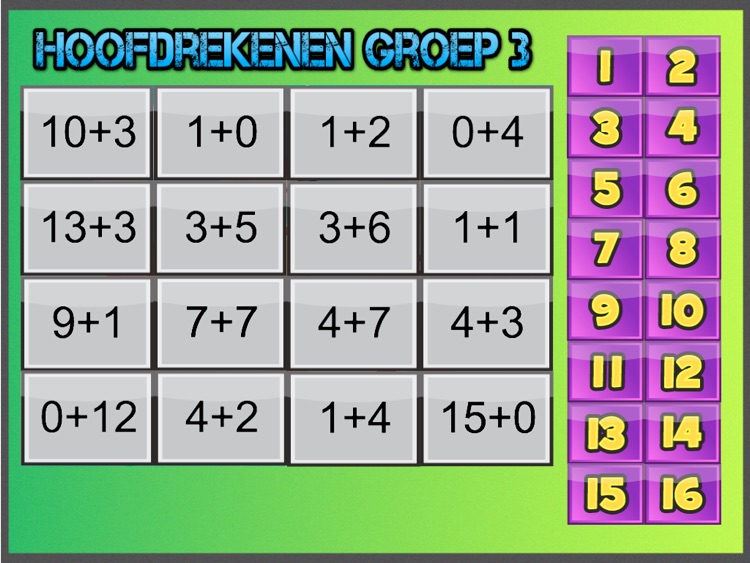 Hoofdrekenen groep 3