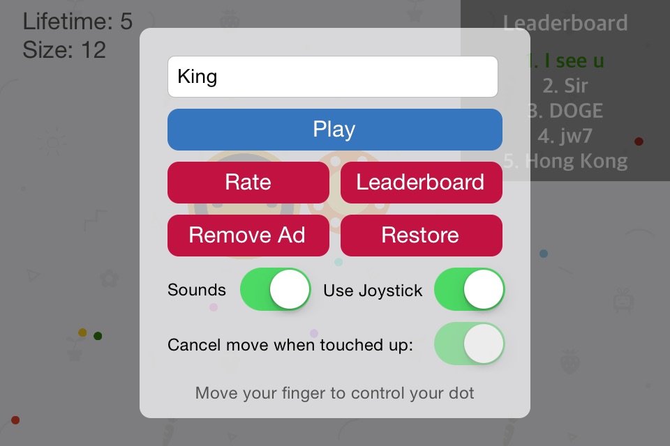 Crazy Dot Party: the kingdoms of dots ~ paradise of trivia game in blob.io version screenshot 4