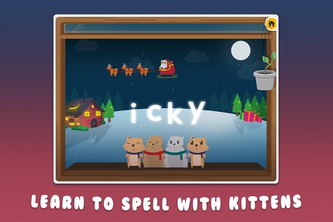 Santa Kittens Phonics & Spelling: Learn ABC Alphabet Names & Sounds Playtime Free screenshot 4