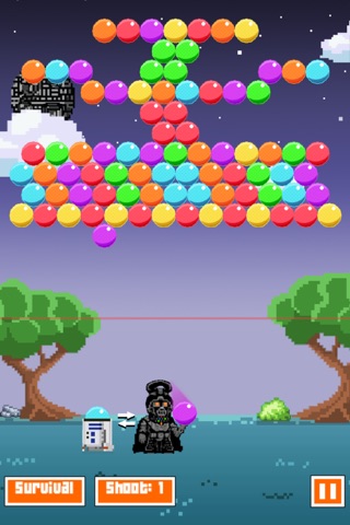 Dark Invader Bubble Shooter screenshot 4
