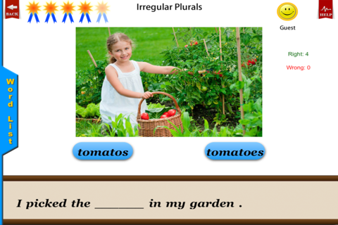 Irregular Plurals Free - English Language Art Grammar App screenshot 2