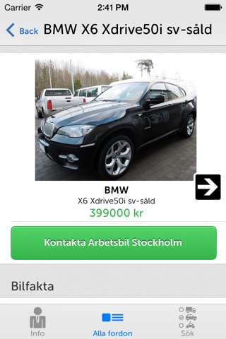 Arbetsbil Stockholm screenshot 2