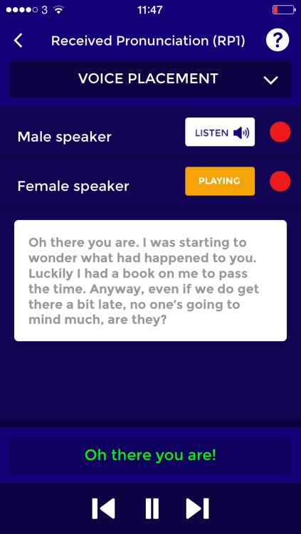 The Voice Café Accent App - an interactive app for learning and accents and dialects from Britain, America and around the world