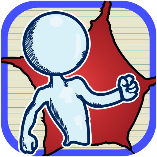 Action Stumble Sketchman - Escape From The Falling Balls Free icon