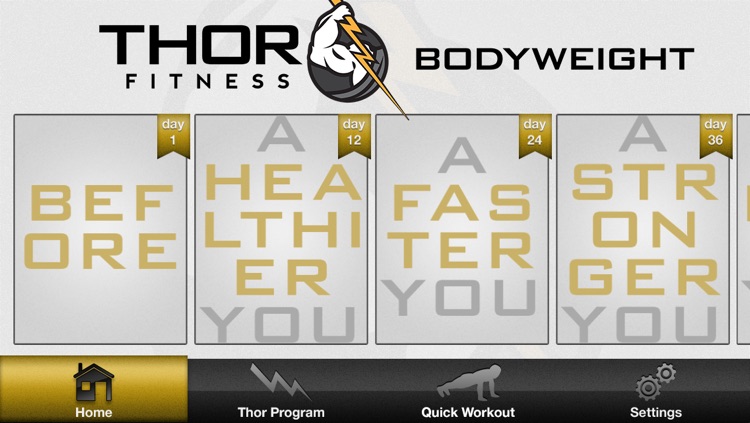Thor Fitness: 60 Day Bodyweight Workout Routine - Program for Strength and Cardio Conditioning