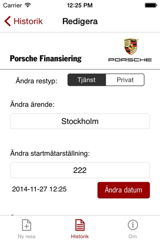 Porsche Körjournal screenshot 3