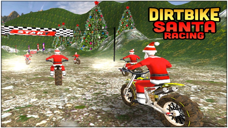 Dirt Bike Santa Racing