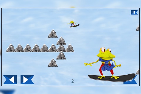 Super Froggy Ski : The Snow Forest Fun Escape Race - Free screenshot 2