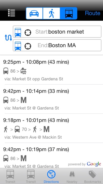 My MBTA Real Time Next Bus - Public Transit Search and Trip Planner Pro screenshot-4