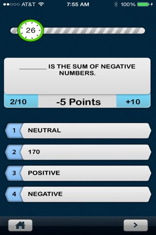 MathNumbersElemMiddleQuiz screenshot 2