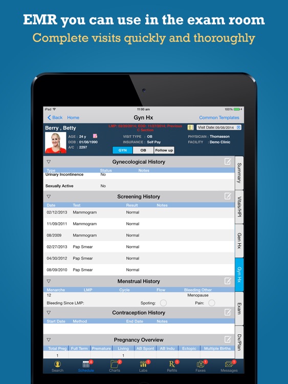 nAble Ob/Gyn EMR screenshot-3