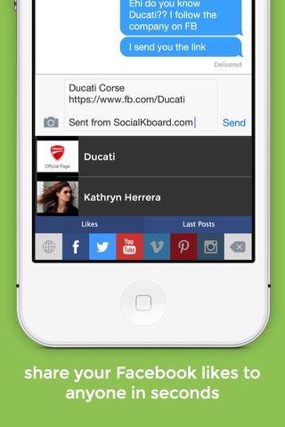 SocialKboard - Not to write but to share screenshot 2