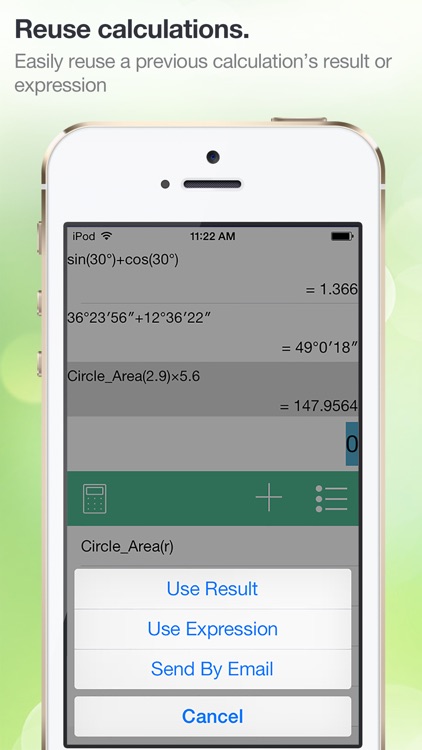 iFxCalc: A most human nature function calculator. Support customization of functions.