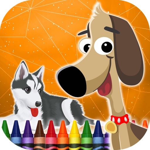 Coloring Book Funny Dogs