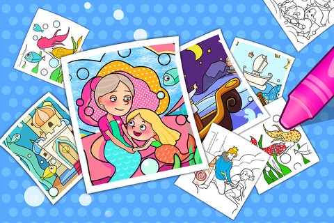 Fairytale Storytelling: Bedtime Story - Little Mermaid Family Fun Games for Kids & Toddlers screenshot 4
