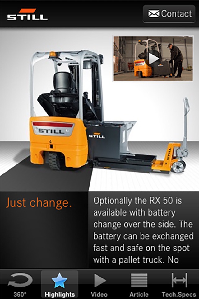 STILL RX 50 electric forklift truck screenshot 4