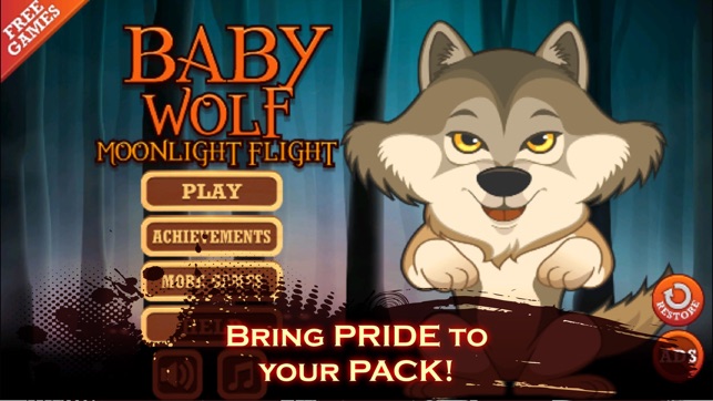 Baby Wild Wolf - Moonlight Jungle Flight Adventure(圖4)-速報App