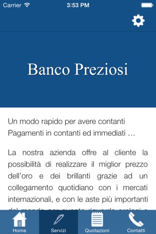 Banco Preziosi screenshot 2