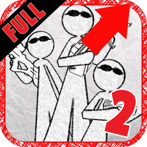 Super Sketchman Hero vs Angry Stickman Army 2 FULL iOS App