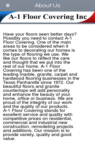 A-1 Floor Covering Inc - Amarillo screenshot 2