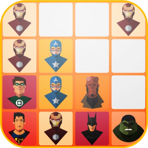 Super Heroes 2048 iOS App