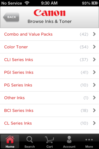 Canon Ink & Toner Finder screenshot 2