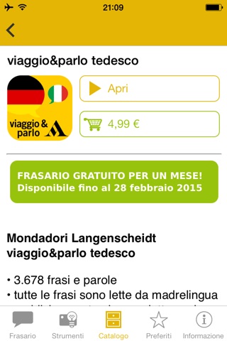 viaggio&parlo – Mondadori Langenscheidt frasario multilingue con audio screenshot 2