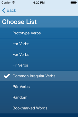 Portuguese Verbs Trainer screenshot 4