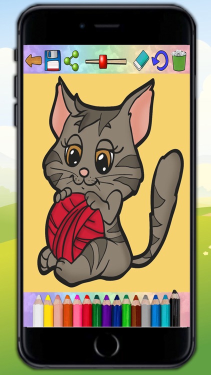 Coloring cats and kittens - drawings to paint screenshot-3