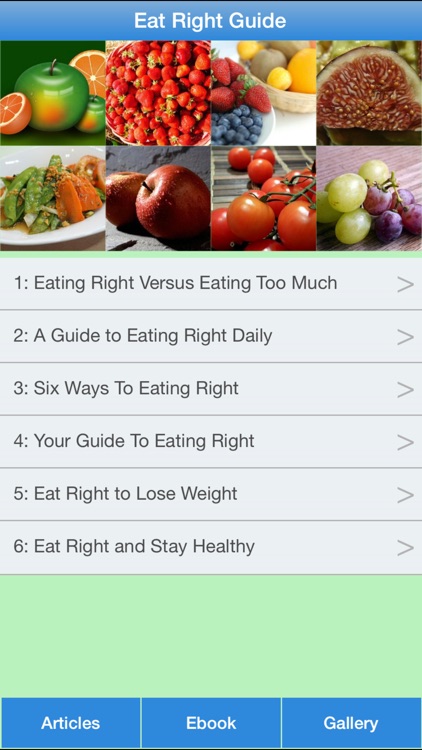 Eat Right Guide - Eating The Foods That're Right For You!