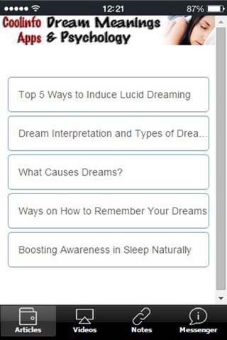 Dream Meanings - All About Dream Interpretation & Meaning of Dreams Tips+ screenshot 2