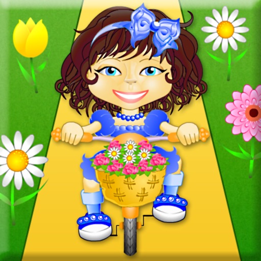 Flowers for mommy. Form and color recognition icon