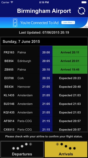 Flight Board - Birmingham Airport (BHX)(圖2)-速報App