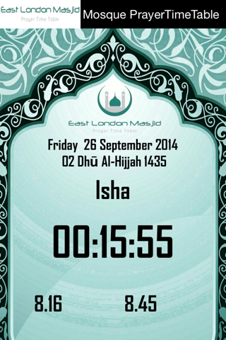 East London Masjid Prayer Time Table screenshot 3