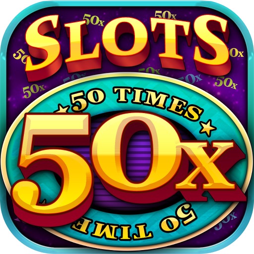 50x Slots - Fifty Times Pay FREE Slot Machine Icon