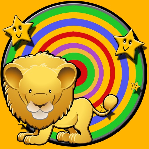 jungle animals and darts for children - no ads icon