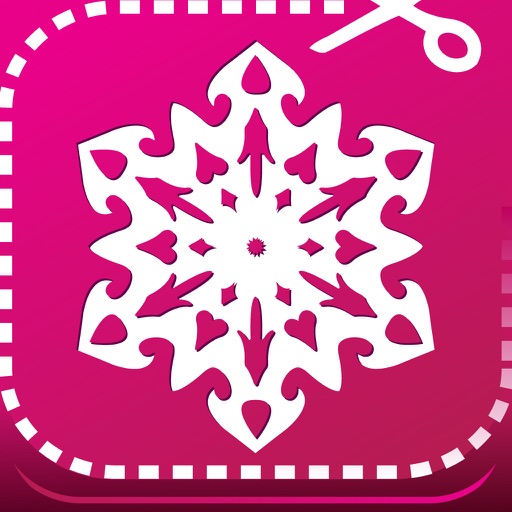 Cut the snowflake! icon