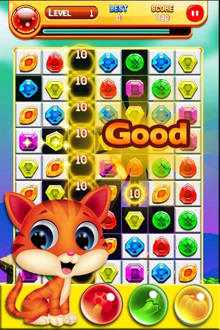 Pop Cat Bubble Angry Match 3: Jelly Birds Mania screenshot 2