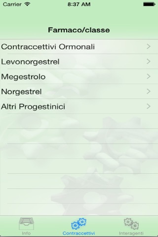 Interazioni dei Contraccettivi screenshot 2