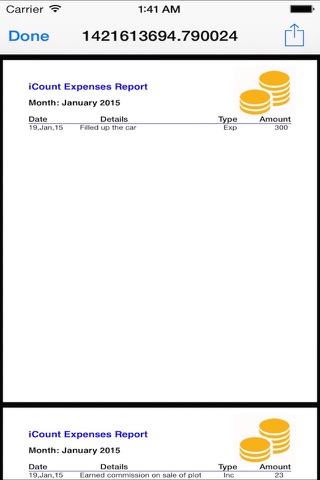 iCount Expenses screenshot 2