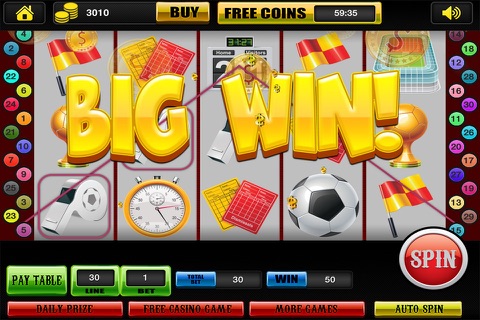 777 Ultimate Soccer Team Mobile Slots - 15+ Jackpot Sports Casino Games Free screenshot 2