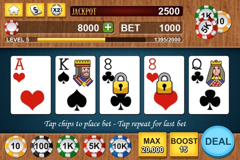 Video Poker Deuces Joker Wild screenshot 2