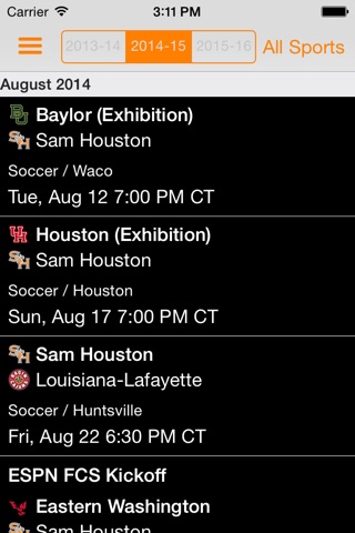 Bearkat Sports screenshot 2