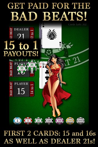 Black Jack - No Bad Beat 21 screenshot 2