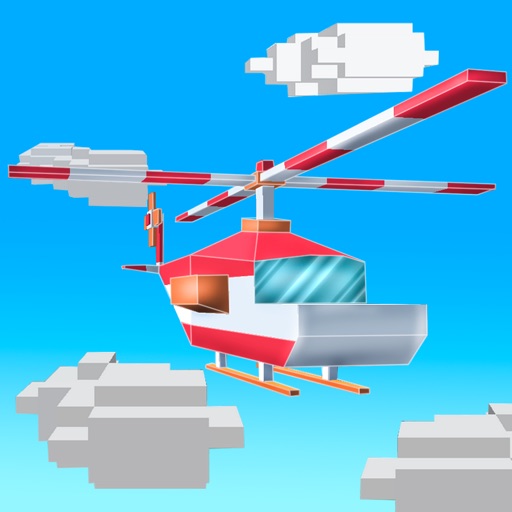 Cube Helicopter: Flight Simulator 3D Icon