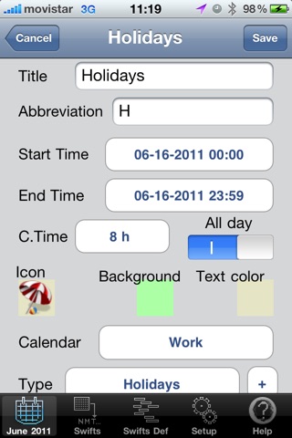 WorkShifts screenshot 3