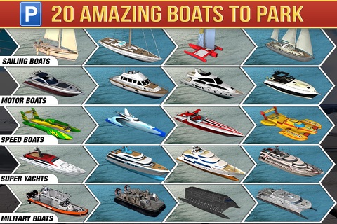 Super Yachts Parking Simulator - Real Boats Race Driving Test Park Racing Games screenshot 2