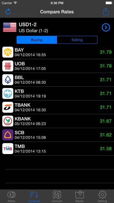 Thai Baht Exchange screenshot1