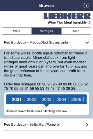 Liebherr WineGuide 2015 screenshot 3