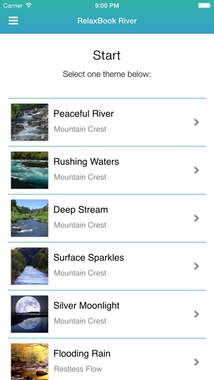 RelaxBook River - Sleep sounds for you to relax with rivers, cascades, waterfalls, and more